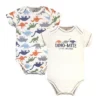 Touched By Nature Baby Boy Organic Cotton Layette Set And Giftset, Bold Dinosaurs, 0-6 Months