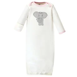 Touched By Nature Baby Girl Organic Cotton Long-Sleeve Gowns 3pk, Girl Elephant 6 Touched By Nature Baby Girl Organic Cotton Long-Sleeve Gowns 3pk, Girl Elephant -Baby GUEST eb6a045b 865d 4a28 a619 cfeb07585690