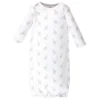 Touched By Nature Baby Organic Cotton Long-Sleeve Gowns 3pk, Little Giraffe, 0-6 Months