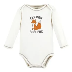 Touched By Nature Organic Cotton Long-Sleeve Bodysuits, Boy Woodland Alphabet 3-Pack -Baby GUEST efcaa562 40c8 4675 a644 cfec824ff98d