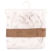 Touched By Nature Baby Organic Cotton Swaddle Blanket And Headband Or Cap, Little Giraffe, One Size