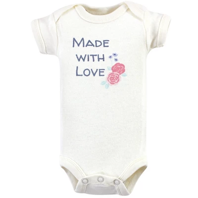 Touched By Nature Baby Girl Organic Cotton Preemie Layette 4pc Set, Pink Rose, Preemie 3 Touched By Nature Baby Girl Organic Cotton Preemie Layette 4pc Set, Pink Rose, Preemie - Image 3