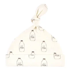 Touched By Nature Unisex Baby Organic Cotton Swaddle Blanket And Cap, Milk, 0-6 Months -Baby GUEST f1ec9187 397d 471a b66a afa6c43b2306