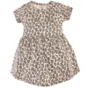 Touched By Nature Baby And Toddler Girl Organic Cotton Short-Sleeve Dresses 2pk, Leopard
