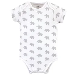 Touched By Nature Organic Cotton Bodysuits 5pk, Marching Elephant -Baby GUEST f4c5ff90 2a47 4754 b450 46a4eb4355b6