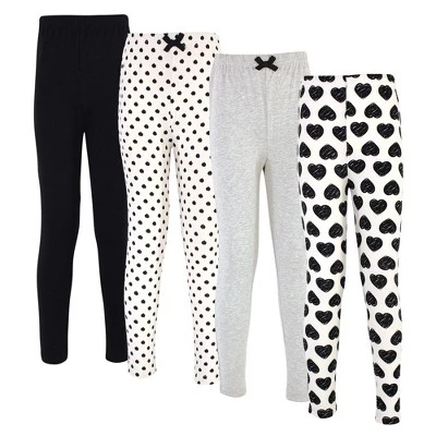 Touched By Nature Baby, Toddler, Big Kids And Youth Girl Organic Cotton Leggings 4pk, Heart 5 Touched By Nature Baby, Toddler, Big Kids And Youth Girl Organic Cotton Leggings 4pk, Heart - Image 5