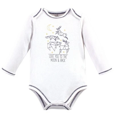 Touched By Nature Baby Boy Organic Cotton Long-Sleeve Bodysuits 5pk, Constellation 5 Touched By Nature Baby Boy Organic Cotton Long-Sleeve Bodysuits 5pk, Constellation - Image 5