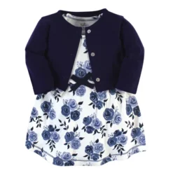 Touched By Nature Baby And Toddler Girl Organic Cotton Dress And Cardigan 2pc Set, Navy Floral 7 Touched By Nature Baby And Toddler Girl Organic Cotton Dress And Cardigan 2pc Set, Navy Floral -Baby GUEST f6b82112 3399 48c7 b876 9dd0f18178ec
