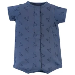 Touched By Nature Baby Boy Organic Cotton Rompers 3pk, Truck