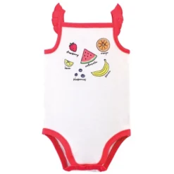 Touched By Nature Baby Girl Organic Cotton Bodysuits 5pk, Fruit -Baby GUEST fca0911f 6181 4974 939f f881356b8d67