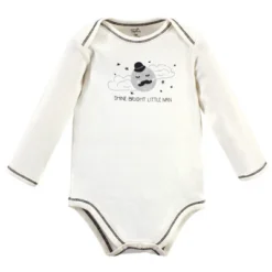 Touched By Nature Baby Boy Organic Cotton Long-Sleeve Bodysuits 5pk, Mr. Moon -Baby GUEST ff23e42f 72ab 496e 828a 35740a6a4e2c