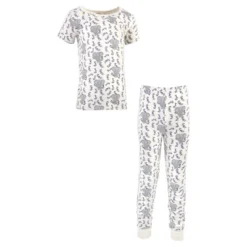 Touched By Nature Toddler And Kids Boy Organic Cotton Tight-Fit Pajama Set, Blue Elephant -Baby GUEST ff455888 1665 46d2 81f6 1b5291ef4e9e